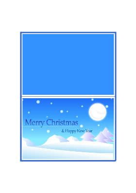 각종 기념일|크리스마스 카드(화이트 크리스마스)